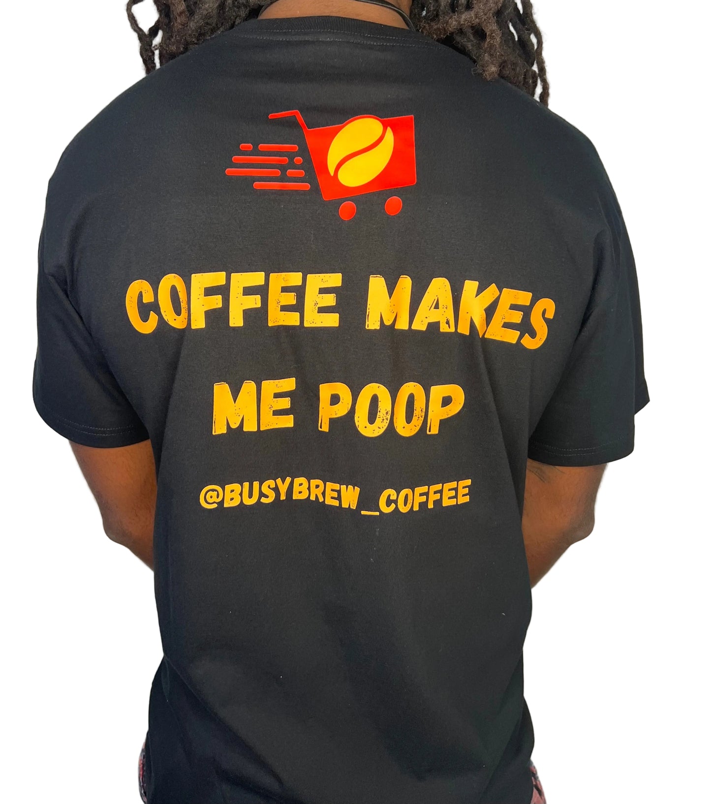 Men's Short Sleeve T-Shirt "Coffee Makes Me Poop"