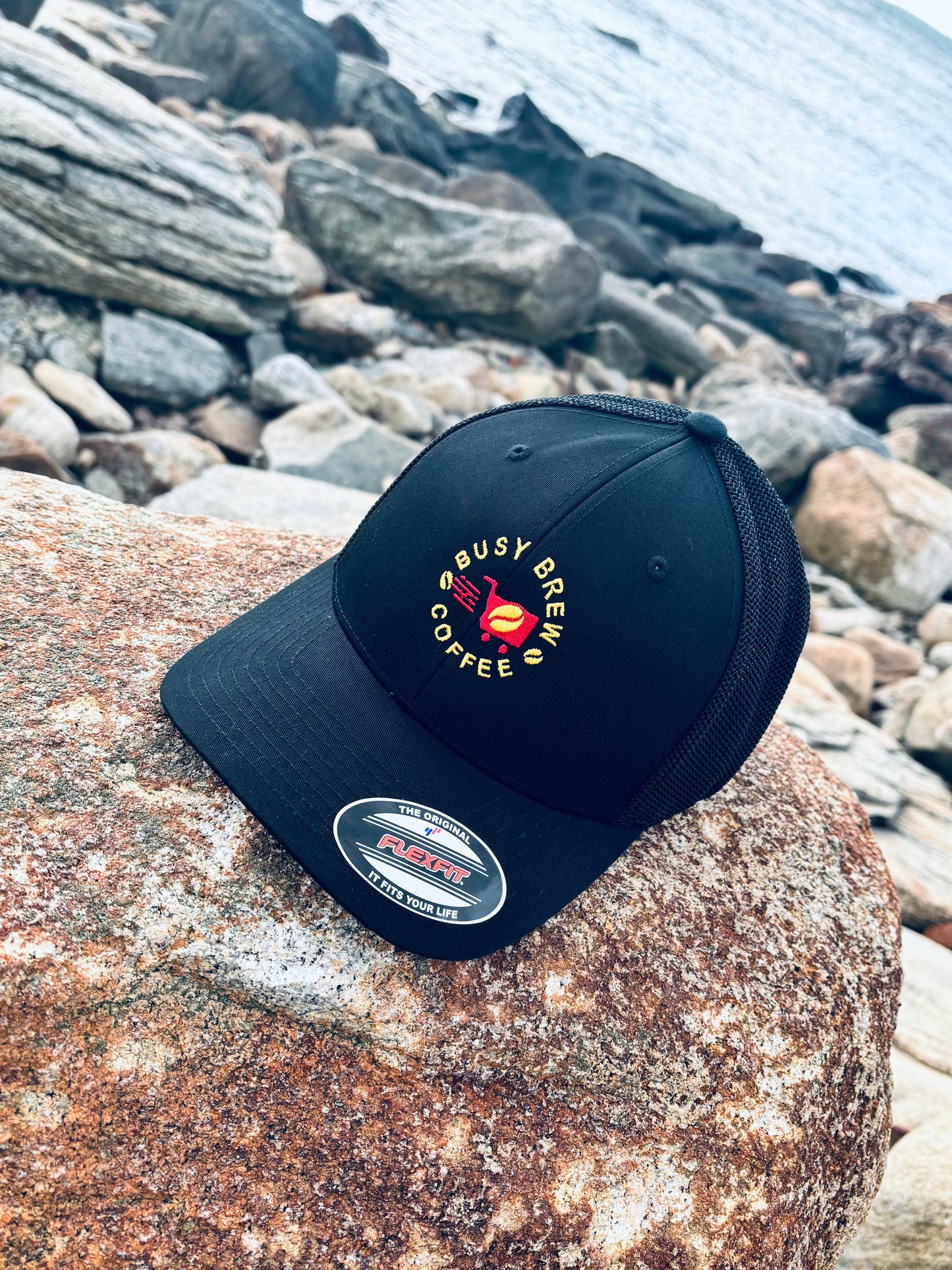 Busy Brew Trucker cap flexfit